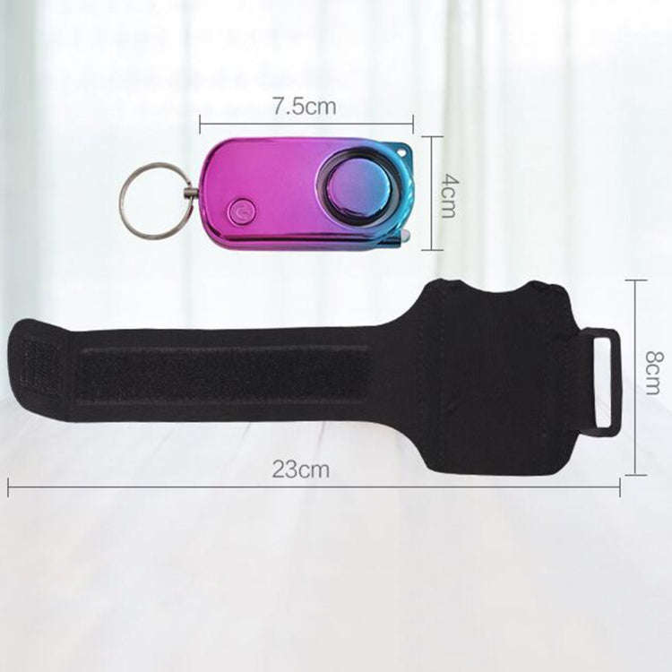 PLAPIE YY-705 120dB Outdoor Sports Runner Personal Alarm(Electric Plating+Conventional Wristband)