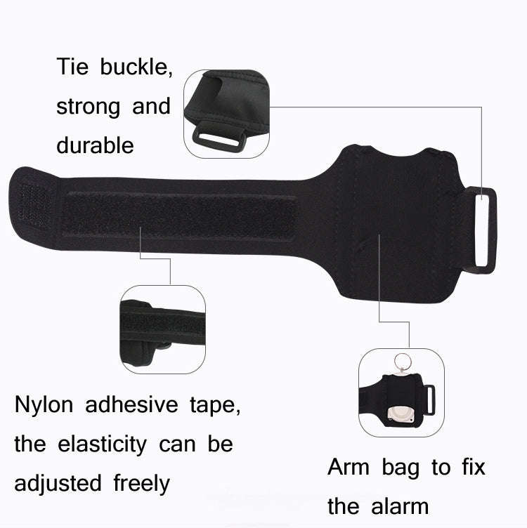 PLAPIE YY-705 120dB Outdoor Sports Runner Personal Alarm(Electric Plating+Conventional Wristband)