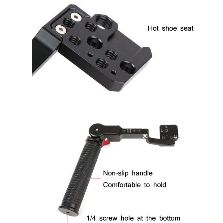 Sunnylife RO-Q9233 Carry Type Adjustable Angle SLR Stabilizer Handle For DJI RONIN RS-C2 / RONIN ...