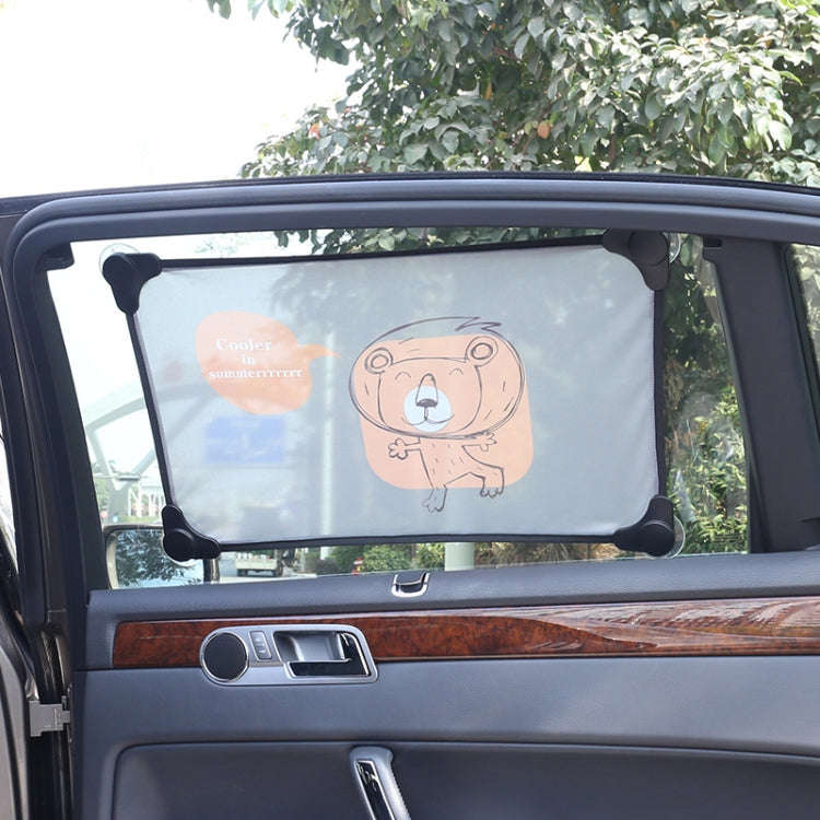 J5047 Car Sunshade Transmissions Mesh Window Shade Stretch Adjustable Size Side Window Sunscreen ...