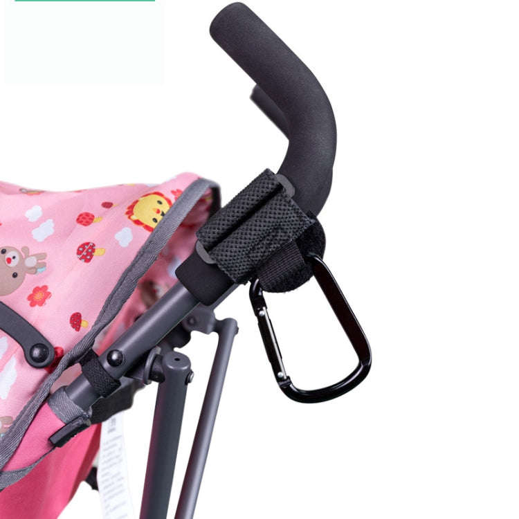 2pcs/Set Stroller Hook Extra Sturdy Carabiner(Black)