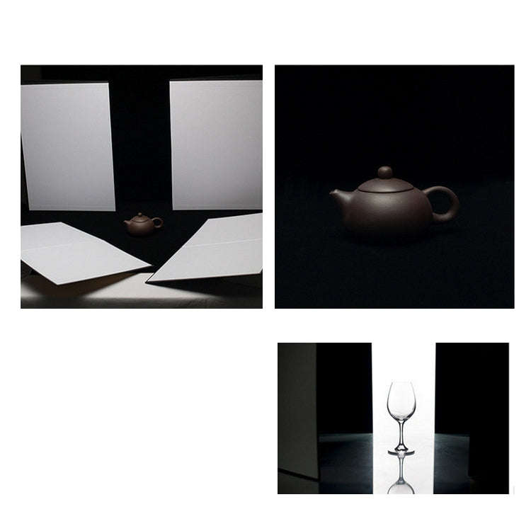 2 PCS Photography Folded Thickening A4 Cardboard Folding Light Diffuser Board(Gold)