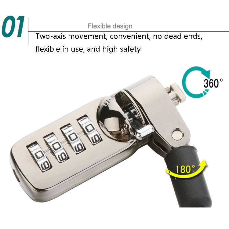 YF21067 Digital Device Anti-Theft Lock  Laptop Lock(Black)