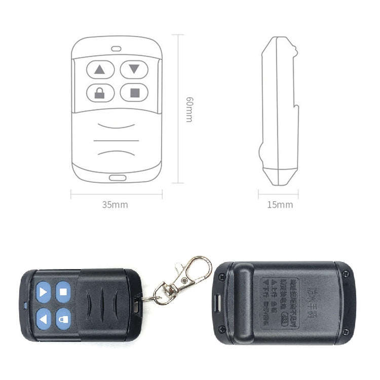 2 PCS Electric Roller Shutter Waterproof Copy Universal Remote Controller Garage Door Remote Cont...