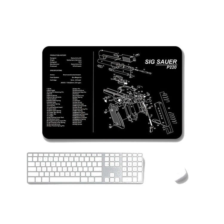 2 PCS Heat Transfer Non-Slip Single-Sided Office Gaming Mouse Pad 3mm(SPS-SigP220)