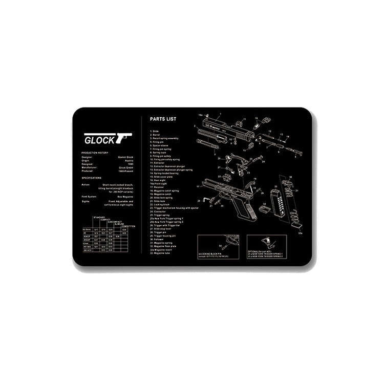 2 PCS Heat Transfer Non-Slip Single-Sided Office Gaming Mouse Pad 4mm(SPS-Glock)
