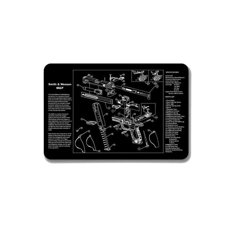 2 PCS Heat Transfer Non-Slip Single-Sided Office Gaming Mouse Pad 4mm(SPS-SmithWessomM&P)