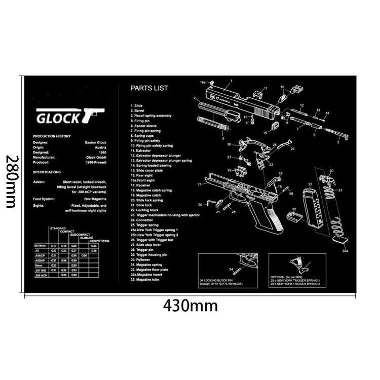 2 PCS Heat Transfer Non-Slip Single-Sided Office Gaming Mouse Pad 4mm(SPS-Beretta92-II)