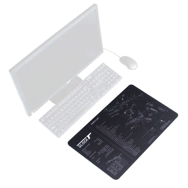2 PCS Heat Transfer Non-Slip Single-Sided Office Gaming Mouse Pad 4mm(SPS-Beretta92-II)