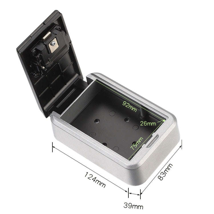 KB-Q-FSG Large Capacity Wall-Mounted Key Box Password Key Storage Box(Black)