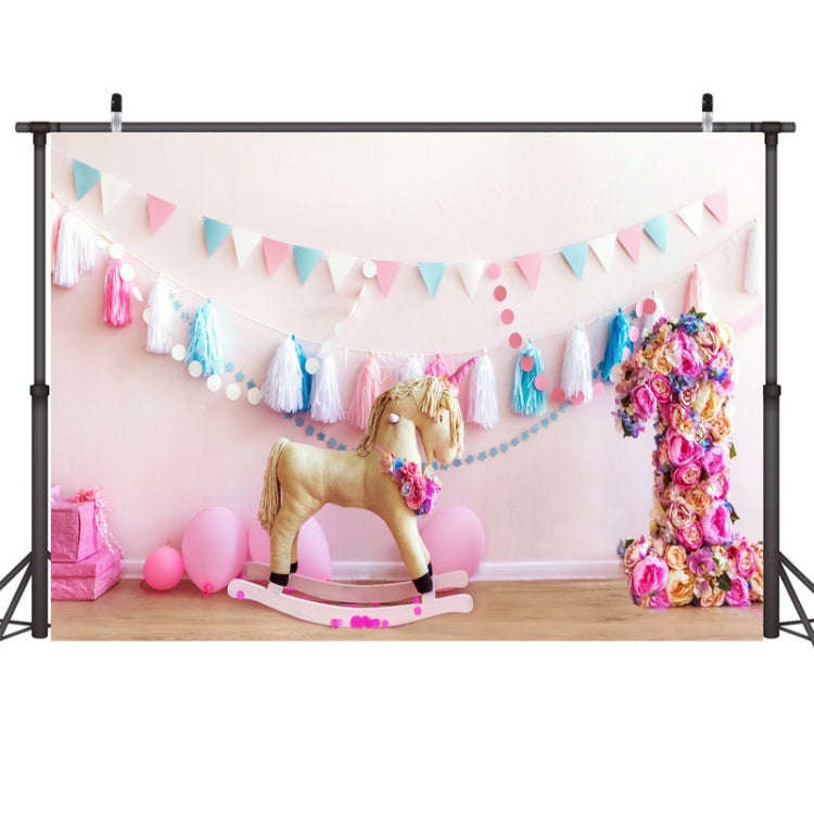 2.1m X 1.5m One Year Old Birthday Photography Background Party Decoration Hanging Cloth(574)