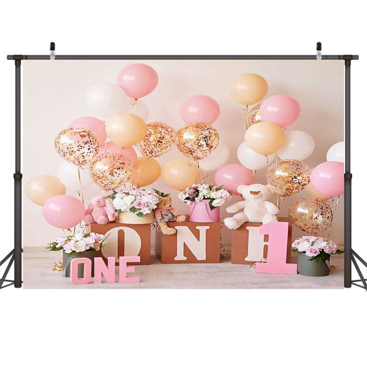 2.1m X 1.5m One Year Old Birthday Photography Background Party Decoration Hanging Cloth(576)