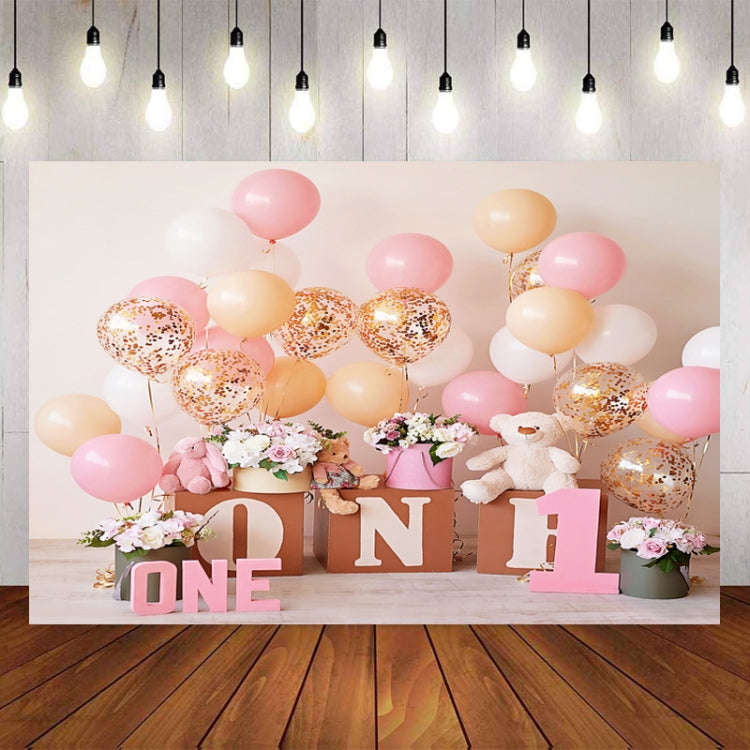 2.1m X 1.5m One Year Old Birthday Photography Background Party Decoration Hanging Cloth(577)