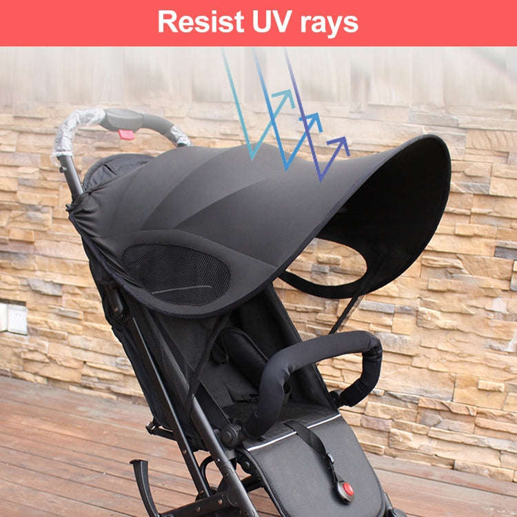 Stroller Sunshade Anti-Ultraviolet Stroller Shed, Colour: Black Waterproof