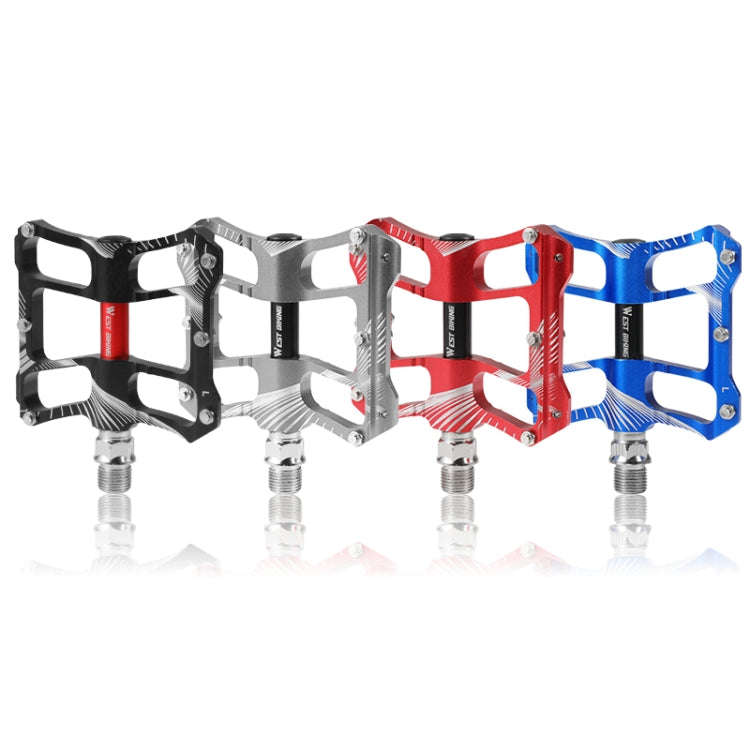 WEST BIKING YP0802080 Bicycle Aluminum Alloy Pedal Riding Foot Pedal Bicycle Accessories(Blue)