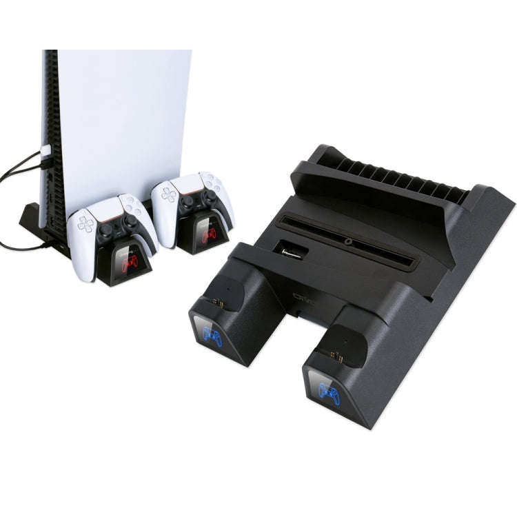 OIVO  IV-P5235B Game Console Cooling Fan Base Gamepad Charging Seat With LED Light & Disc Storage...