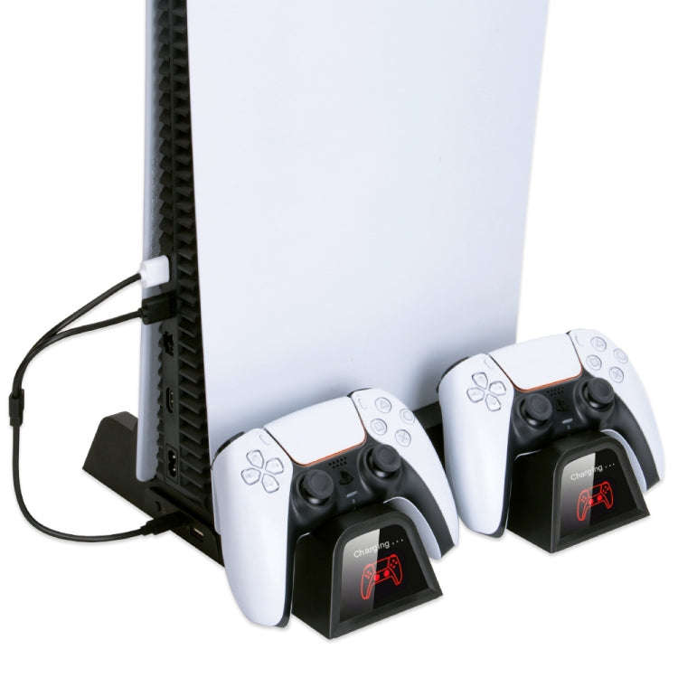OIVO  IV-P5235B Game Console Cooling Fan Base Gamepad Charging Seat With LED Light & Disc Storage...