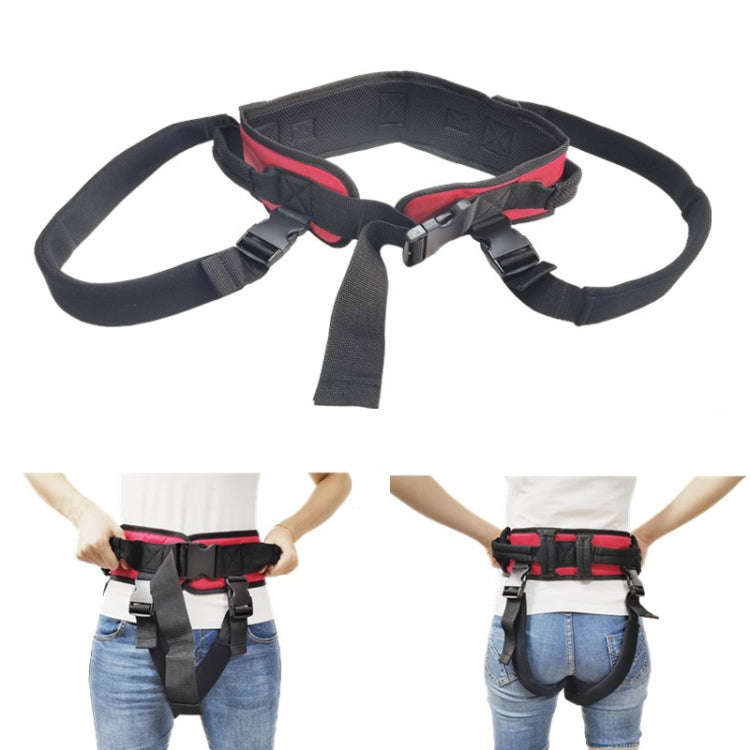 Adult Toddler Belt Anti-Fall Get Up And Shift Belt, Specification: XL(Red Black)