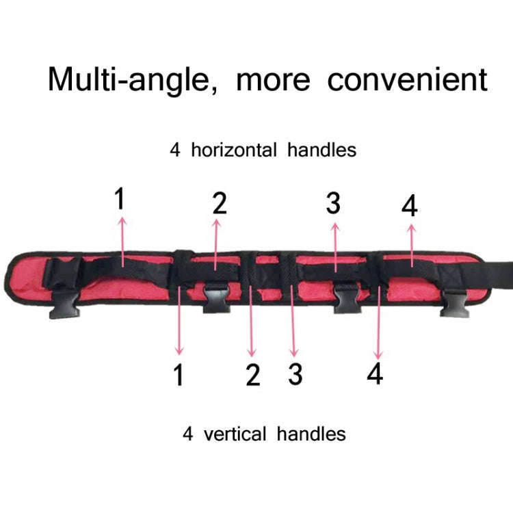 Adult Toddler Belt Anti-Fall Get Up And Shift Belt, Specification: XL(Red Black)
