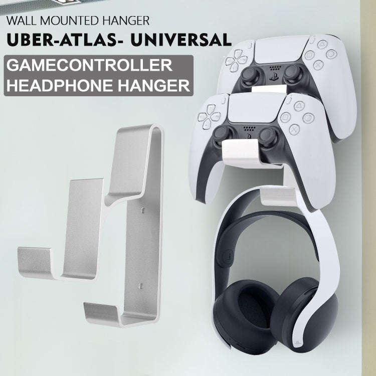 Gamepad & Headphone Three-In-One Wall Mounted Hanger For PS5 / PS4
