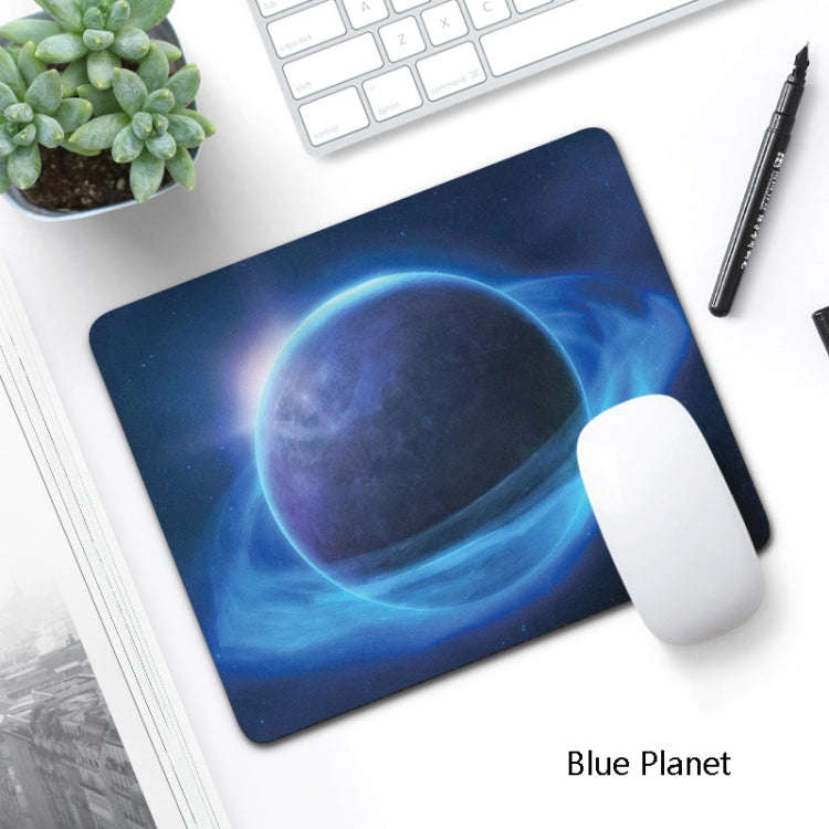 6 PCS Non-Slip Mouse Pad Thick Rubber Mouse Pad, Size: 21 X 26cm(Blue Planet)