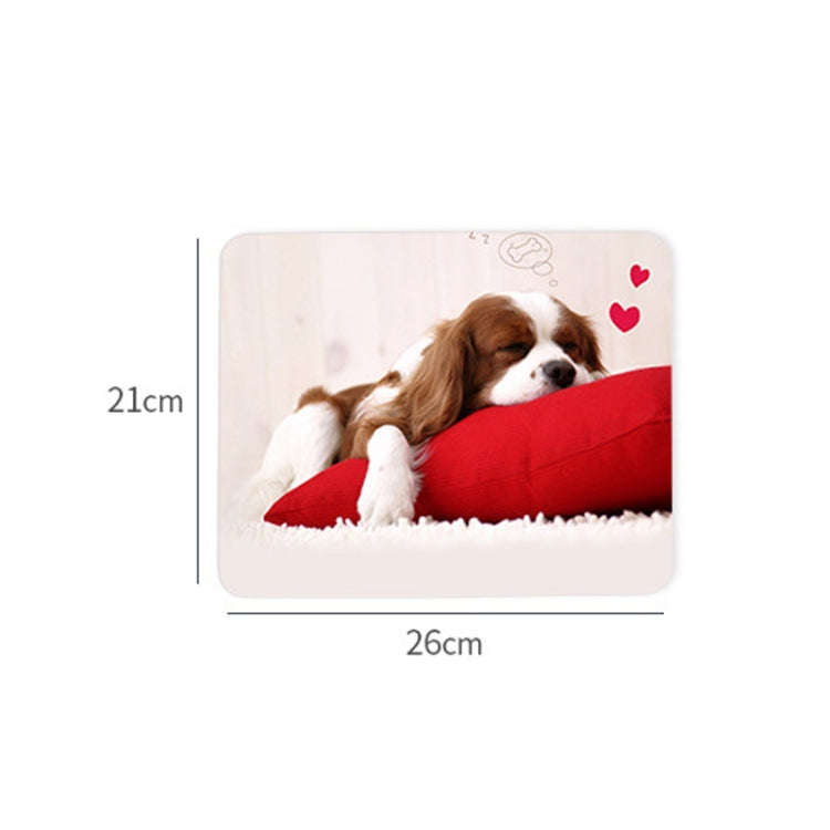 6 PCS Non-Slip Mouse Pad Thick Rubber Mouse Pad, Size: 21 X 26cm(Cute Kitten)