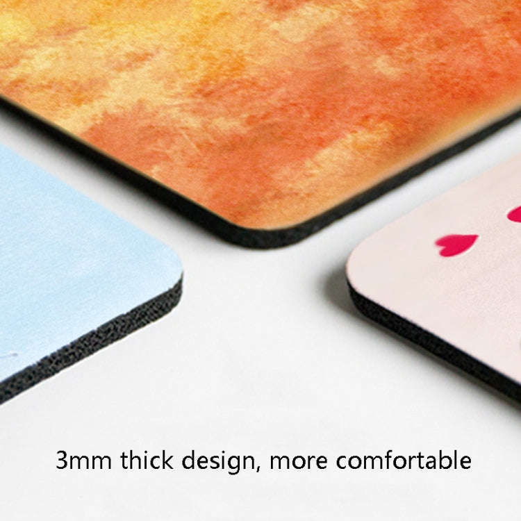 6 PCS Non-Slip Mouse Pad Thick Rubber Mouse Pad, Size: 21 X 26cm(Cute Kitten)