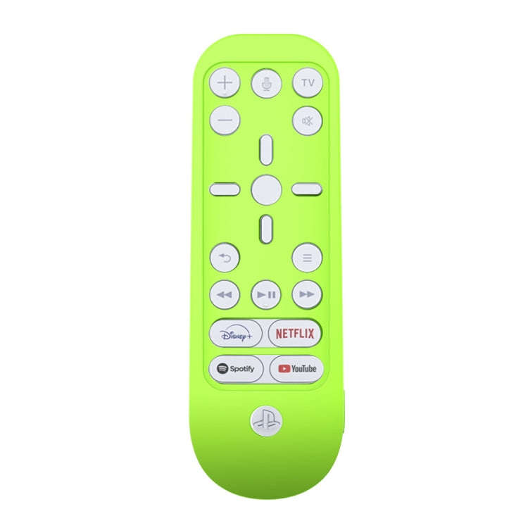2 PCS Remote Control Silicone Protective Cover Is Suitable For PS5 Media Remote( Luminous Green)