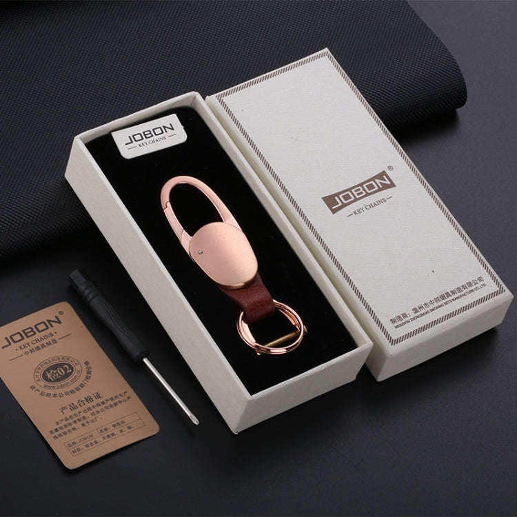 JOBON ZB-167A Horseshoe Car Keychain Men Metal Waist Hanging Keychain(Black)