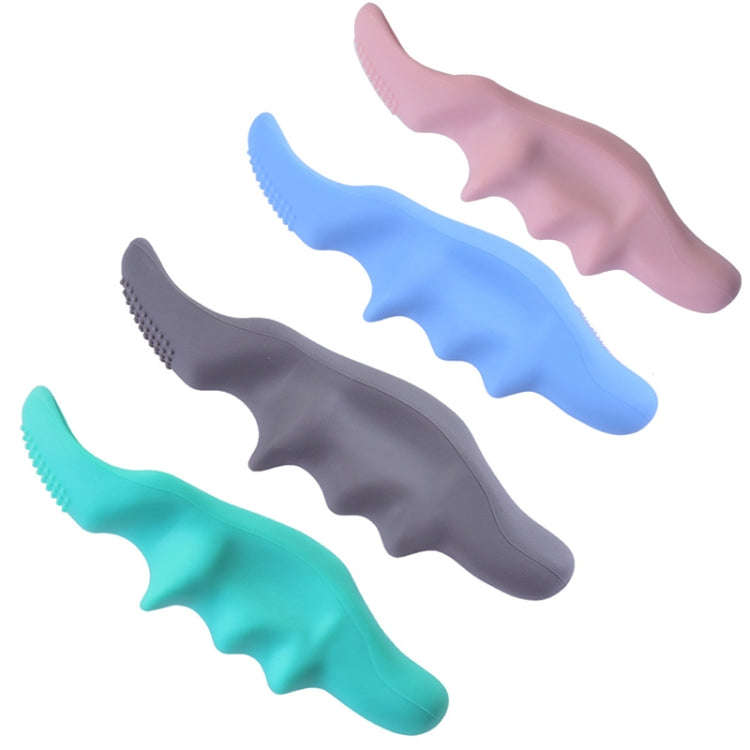 Silicone Thumb Bump Massager Muscle Relaxation Massage Fascia Device, Specification: Thumb Gray