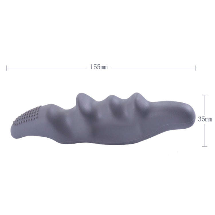 Silicone Thumb Bump Massager Muscle Relaxation Massage Fascia Device, Specification: Thumb Gray