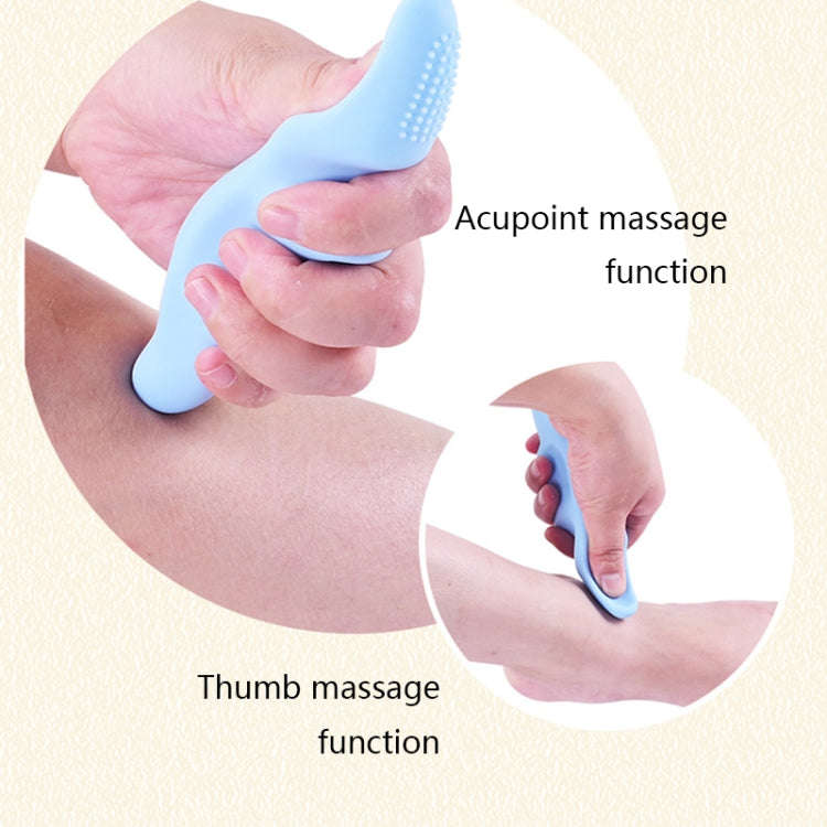 Silicone Thumb Bump Massager Muscle Relaxation Massage Fascia Device, Specification: Thumb Gray