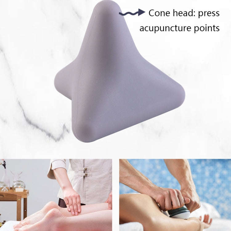 Silicone Thumb Bump Massager Muscle Relaxation Massage Fascia Device, Specification: Quadratic Blue