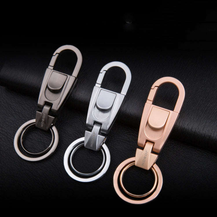 JOBON ZB-071 Men Waist Hang Keychain Simple Car Key Chain Pendant Keychain(Black)