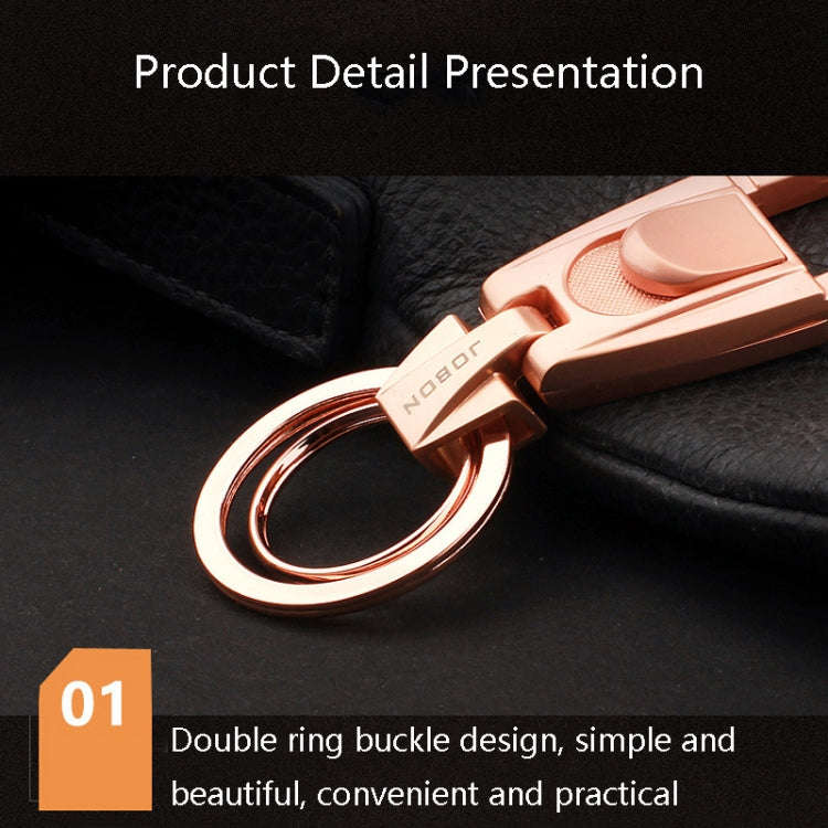 JOBON ZB-071 Men Waist Hang Keychain Simple Car Key Chain Pendant Keychain(Golden)
