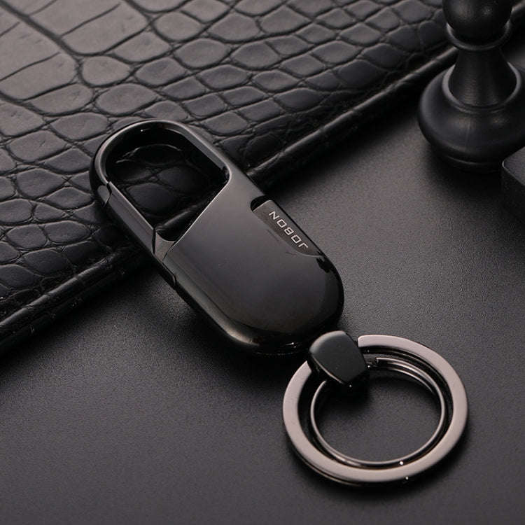 JOBON ZB-176 Car Keychain Men Waist Hanging Key Chain Pendant(Black Ice)