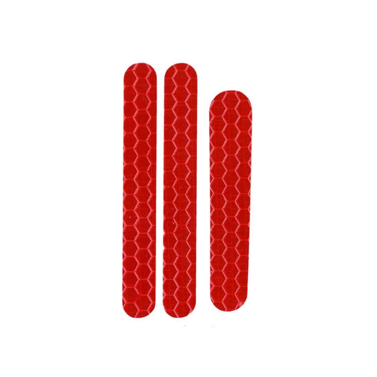 Scooter Stickers Reflective Cursor Scooter Mudguard Reflective Sticker For Ninebot ES2 (Red)