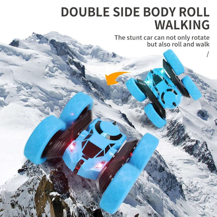 2.4G Remote Control Drift Roll Double-sided Stunt Car With Lights(Red)