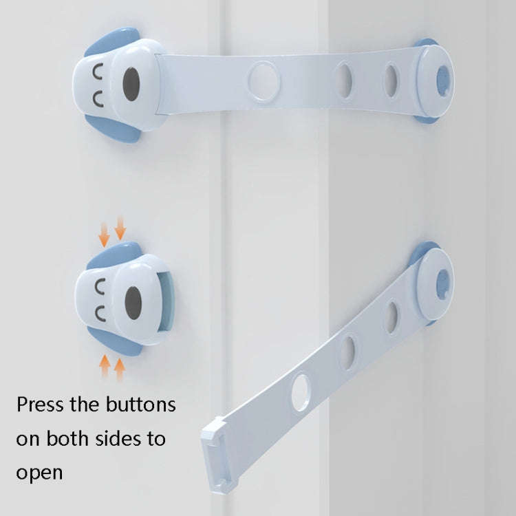 TH3601 4 In 1 Children Safety Protective Supplies Children Drawers Safety Lock(Blue)