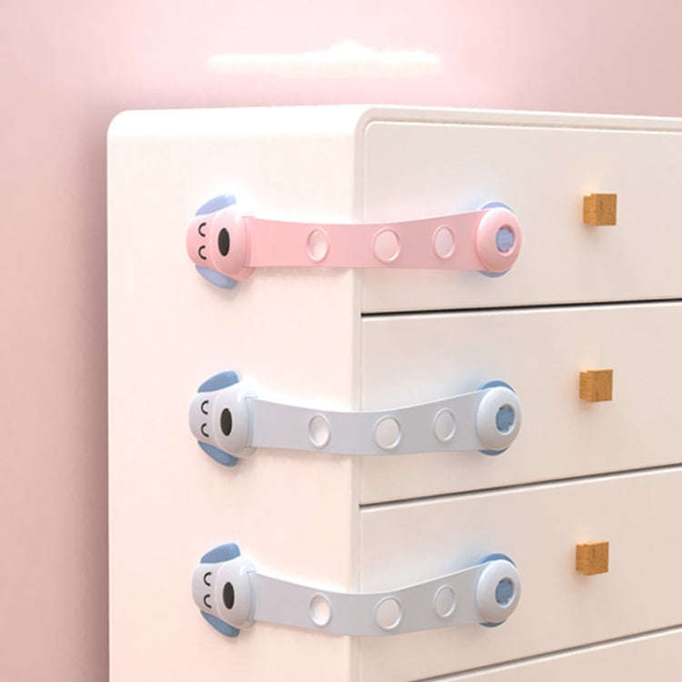 TH3601 4 In 1 Children Safety Protective Supplies Children Drawers Safety Lock(Pink)