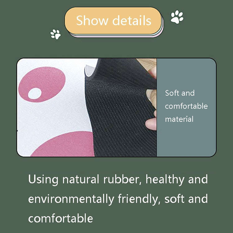 3 PCS XH12 Cats Claw Cute Cartoon Mouse Pad, Size: 280 x 250 x 3mm(Dark Pink)