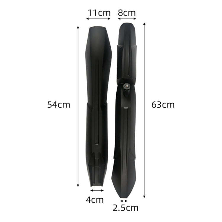 NC001 Bicycle Fender Mountain Bike Widening Blasting Board(Black)