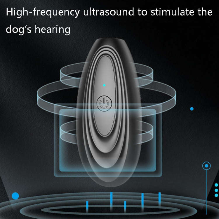 740R Ultrasonic Dried Dog Handheld Scared Dog Anti-Dog Bite Trainer(Black)