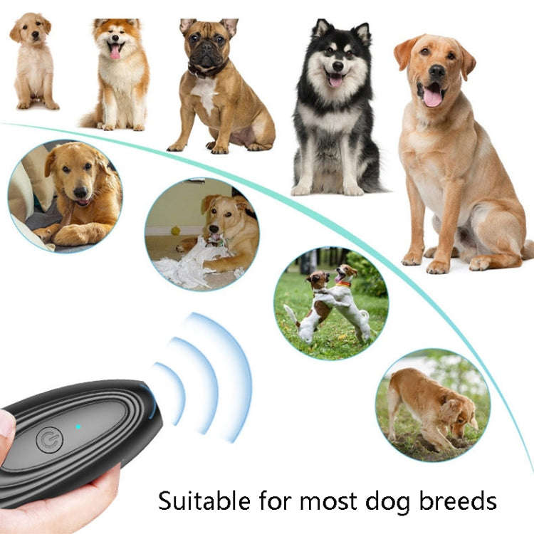 740R Ultrasonic Dried Dog Handheld Scared Dog Anti-Dog Bite Trainer(Black)