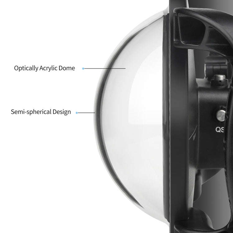 XTGP546 Dome Port Underwater Diving Camera Lens Transparent Cover Housing Case with Handle Trigge...