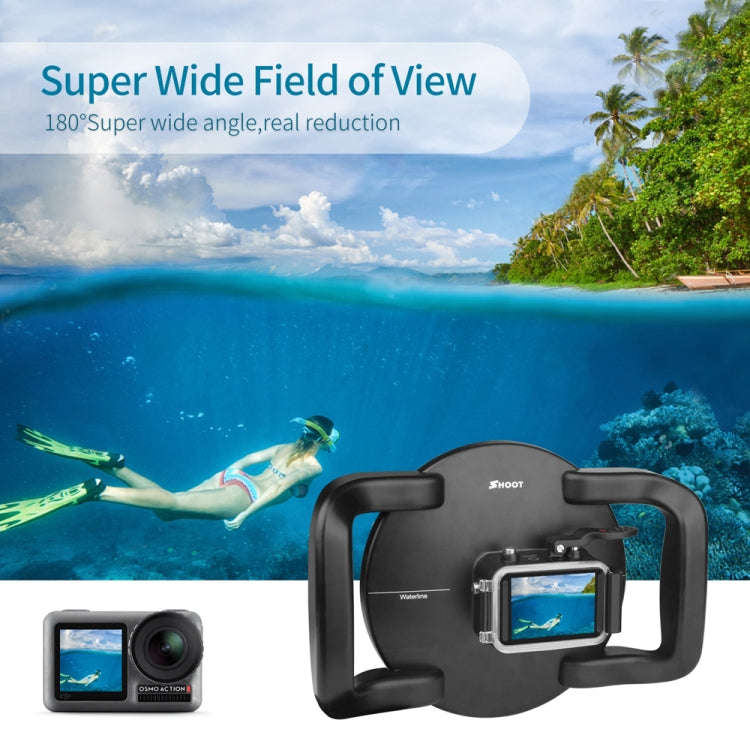 XTGP546 Dome Port Underwater Diving Camera Lens Transparent Cover Housing Case with Handle Trigge...