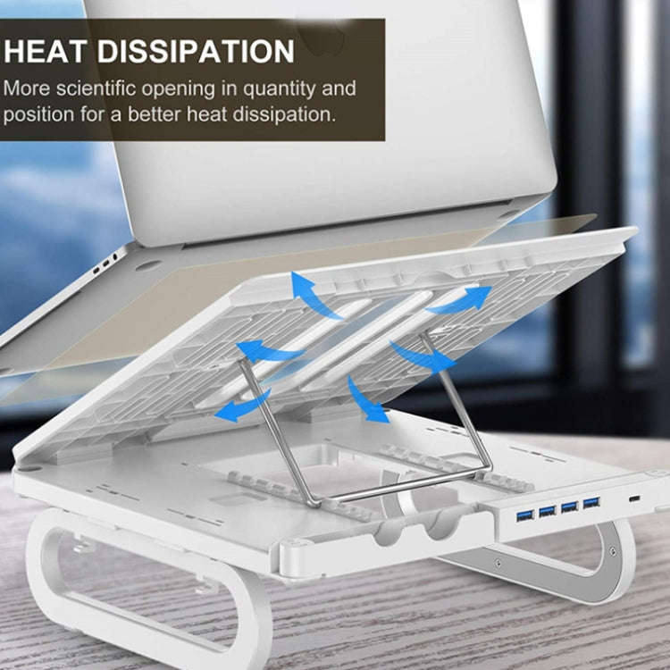 A23 Foldable Notebook Stand With 10-Speed Adjustment Computer Cooling Lifting Stand, Colour: Regu...
