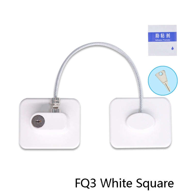 Child Safety Lock High-Rise Protective Lock, Colour: FQ3 White Square