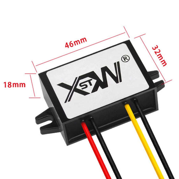 XWST DC 12/24V To 5V Converter Step-Down Vehicle Power Module, Specification: 12/24V To 5V 3A Med...