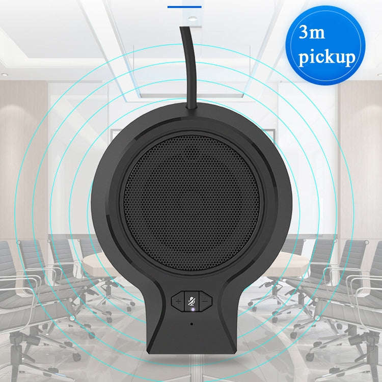 M100 Zinc Alloy 360-Degree Pickup Video Voice Call USB Omnidirectional Microphone Conference Micr...